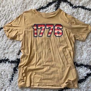 1776 distressed America USA 4th of July top